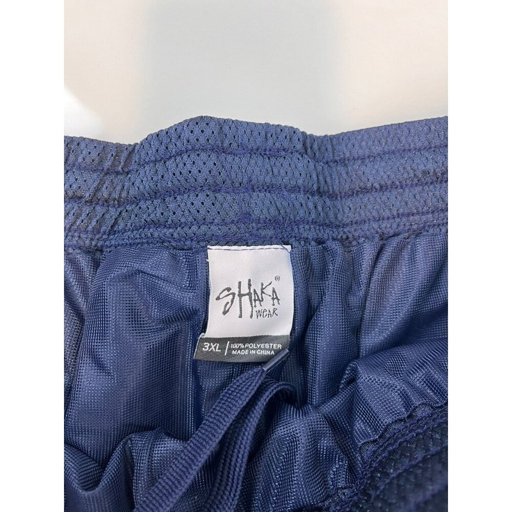 Shaka Wear Men's Navy Blue Basketball Mesh Workout Gym Shorts Size 3XL - Picture 5 of 10